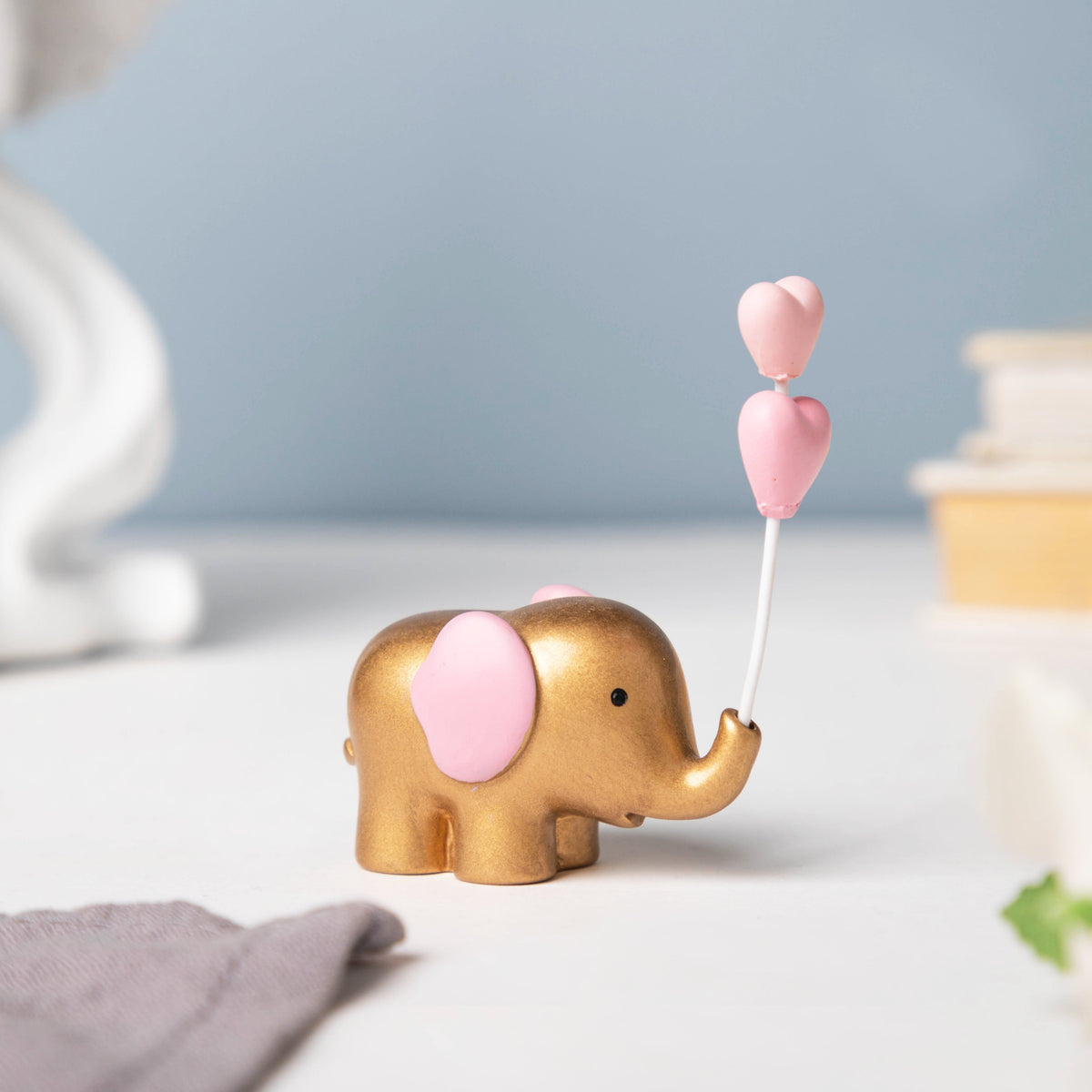 Pink Heart Elephant Decor Nestasia