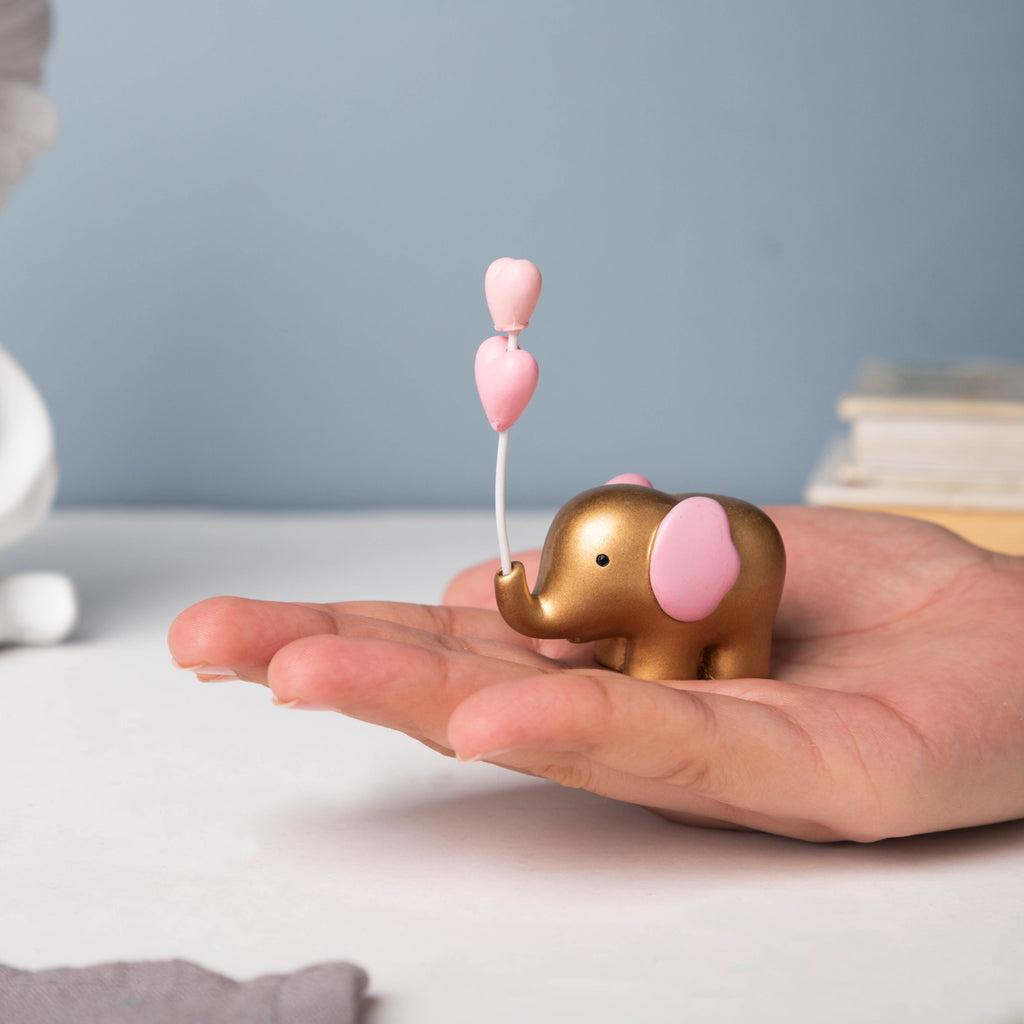 Pink Heart Elephant Decor Nestasia