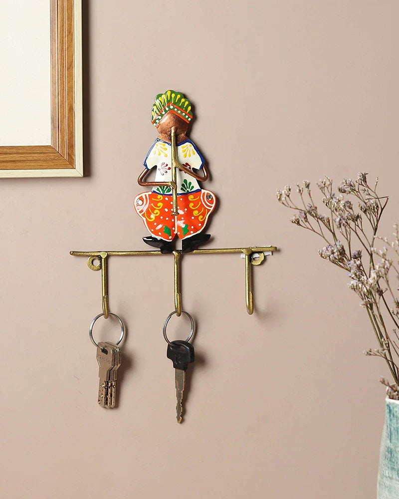 Modern Metal Wall Key Holder for Home and Office Key Hanger and Keychain Organizer