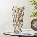 Oasis Crystal Glass Vase Amber Large 11 Inch Nestasia