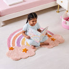 Rainbow Floor Mat For Kids 100x70cm Nestasia
