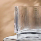 Ripple Modern Glass Vase 8 Inch Nestasia
