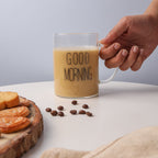 Transparent Good Morning Mug Set of 2 Nestasia