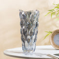 Oasis Crystal Glass Vase Grey Large 11 Inch Nestasia