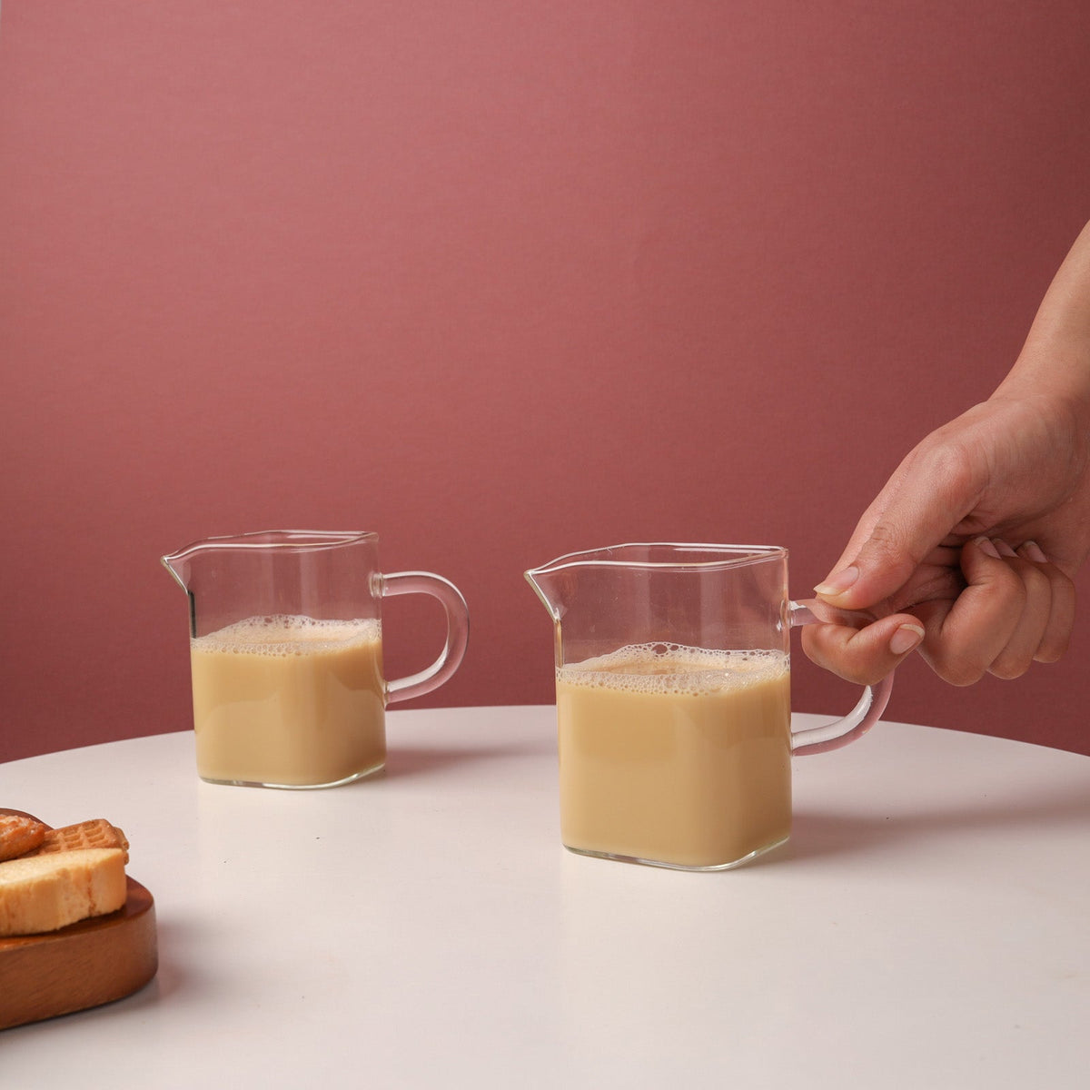 Small Glass Jug Set of 2 Nestasia
