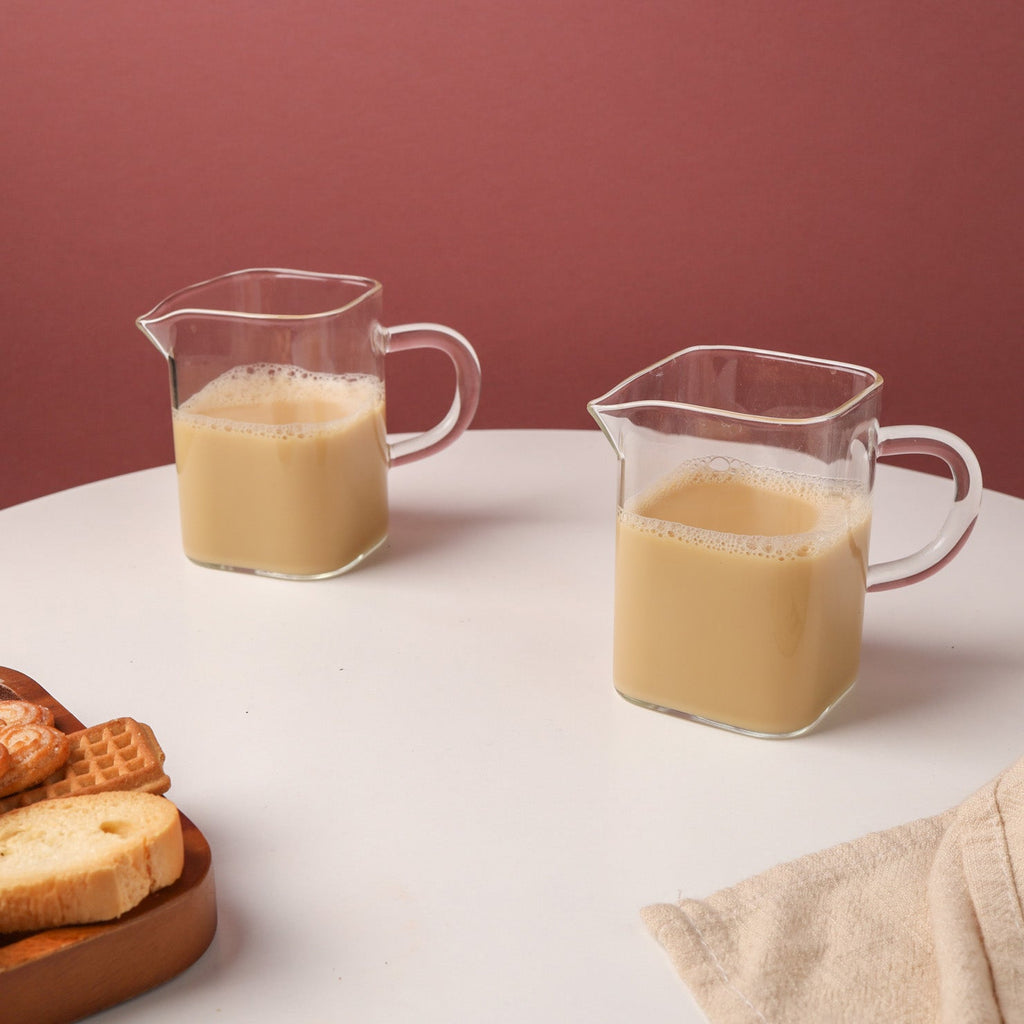 Small Glass Jug Set of 2 Nestasia
