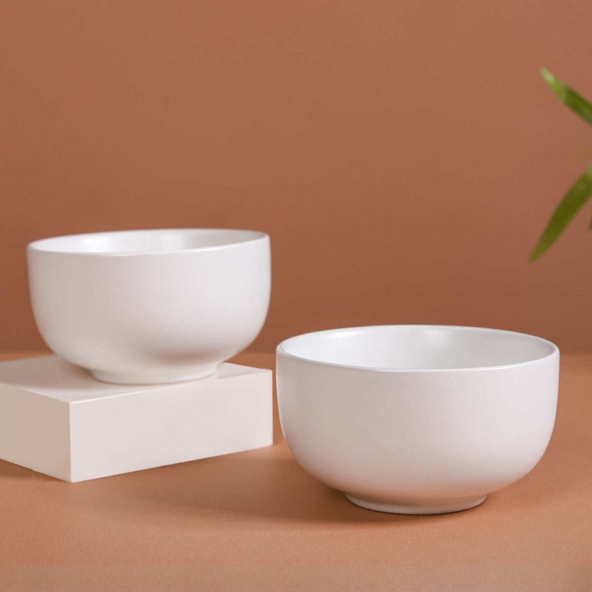 Ceramic Bowl For Chips Set of 2 Nestasia