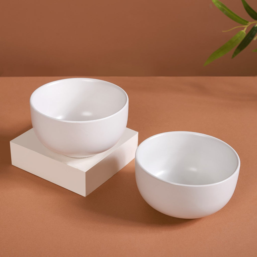 Ceramic Bowl For Chips Set of 2 Nestasia