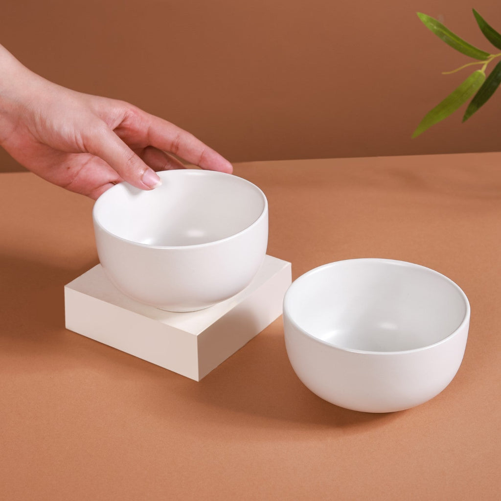 Ceramic Bowl For Chips Set of 2 Nestasia