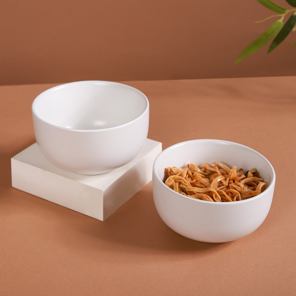 Ceramic Bowl For Chips Set of 2 Nestasia