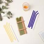 Glass Drinking Straw Set of 4 Nestasia