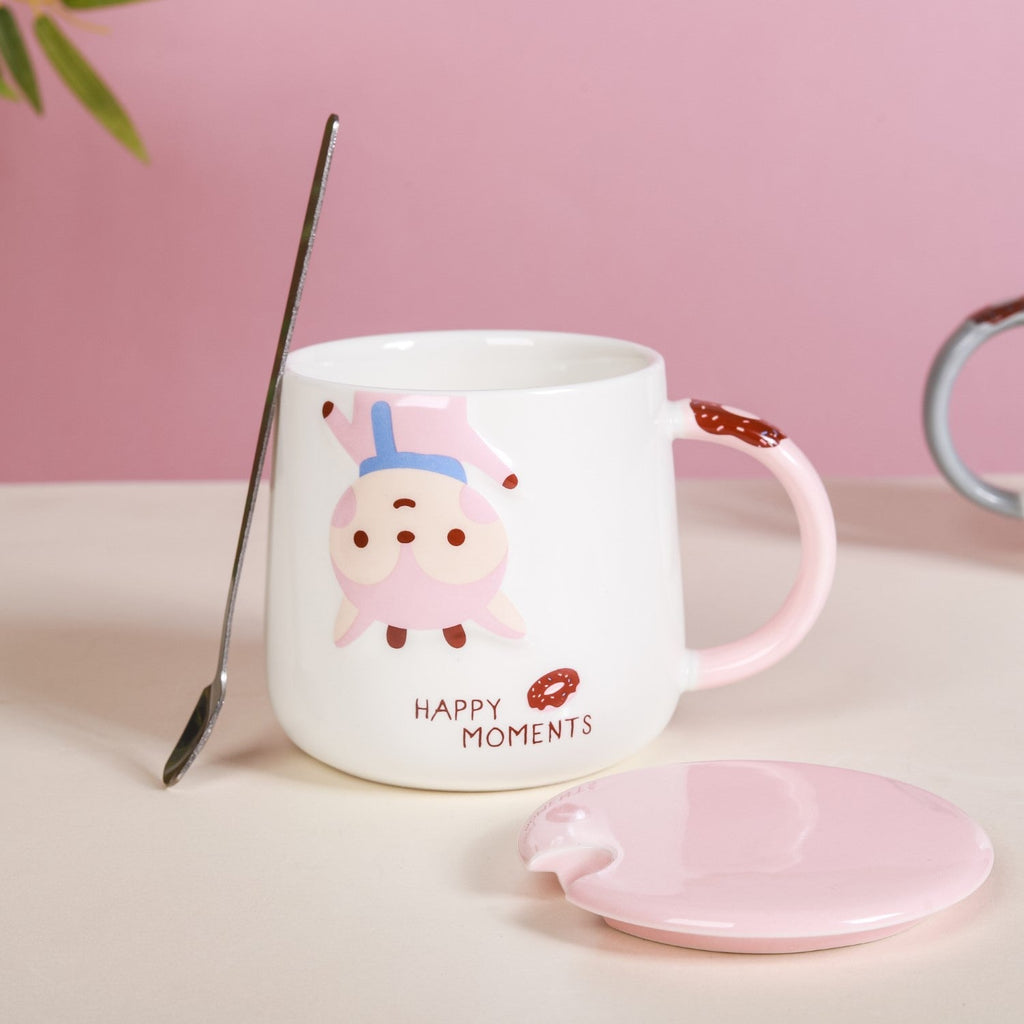 Cartoon Mug With Lid Nestasia