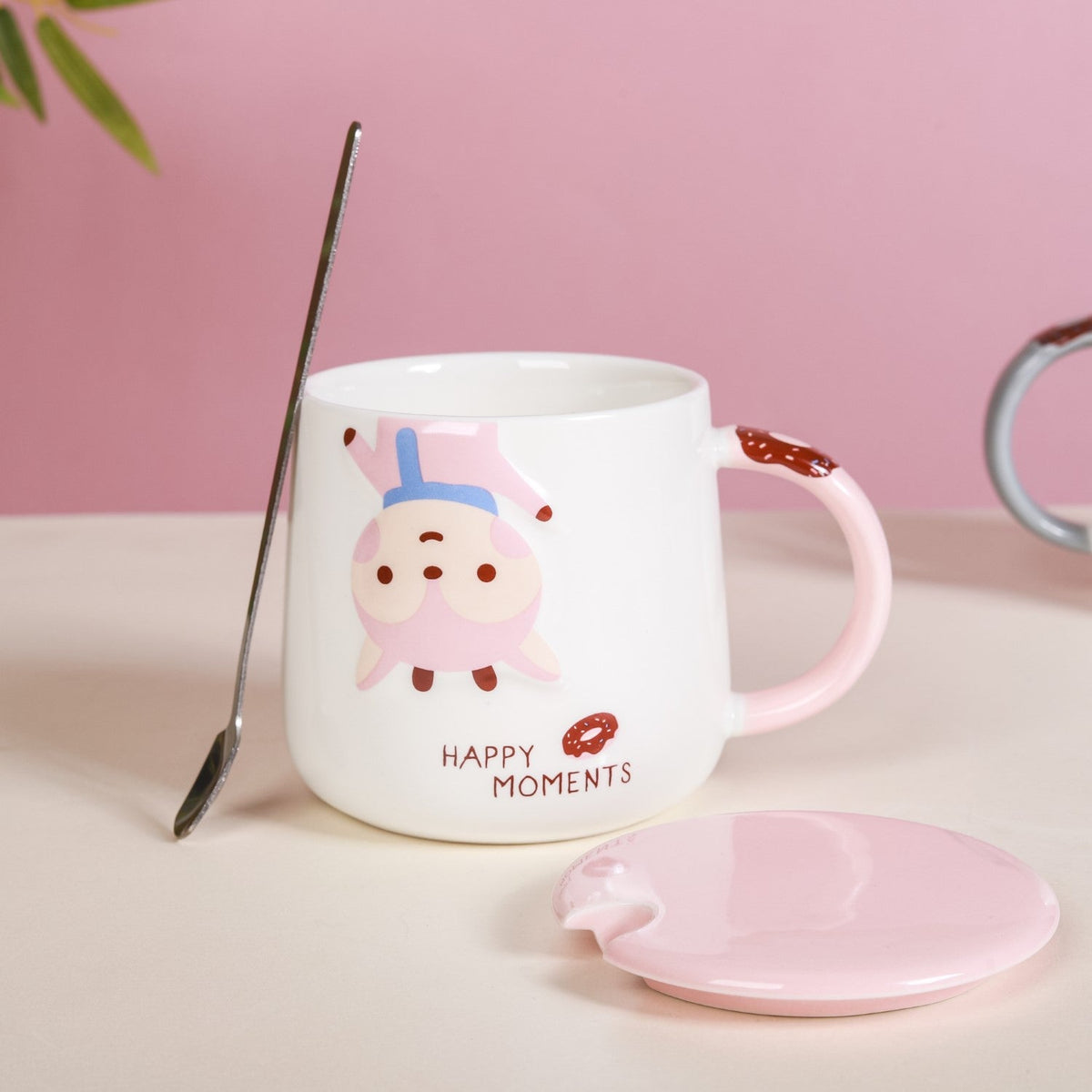 Cartoon Mug With Lid Nestasia