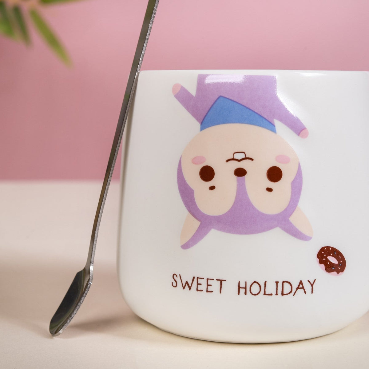 Cartoon Mug With Lid Nestasia