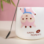 Cartoon Mug With Lid Nestasia