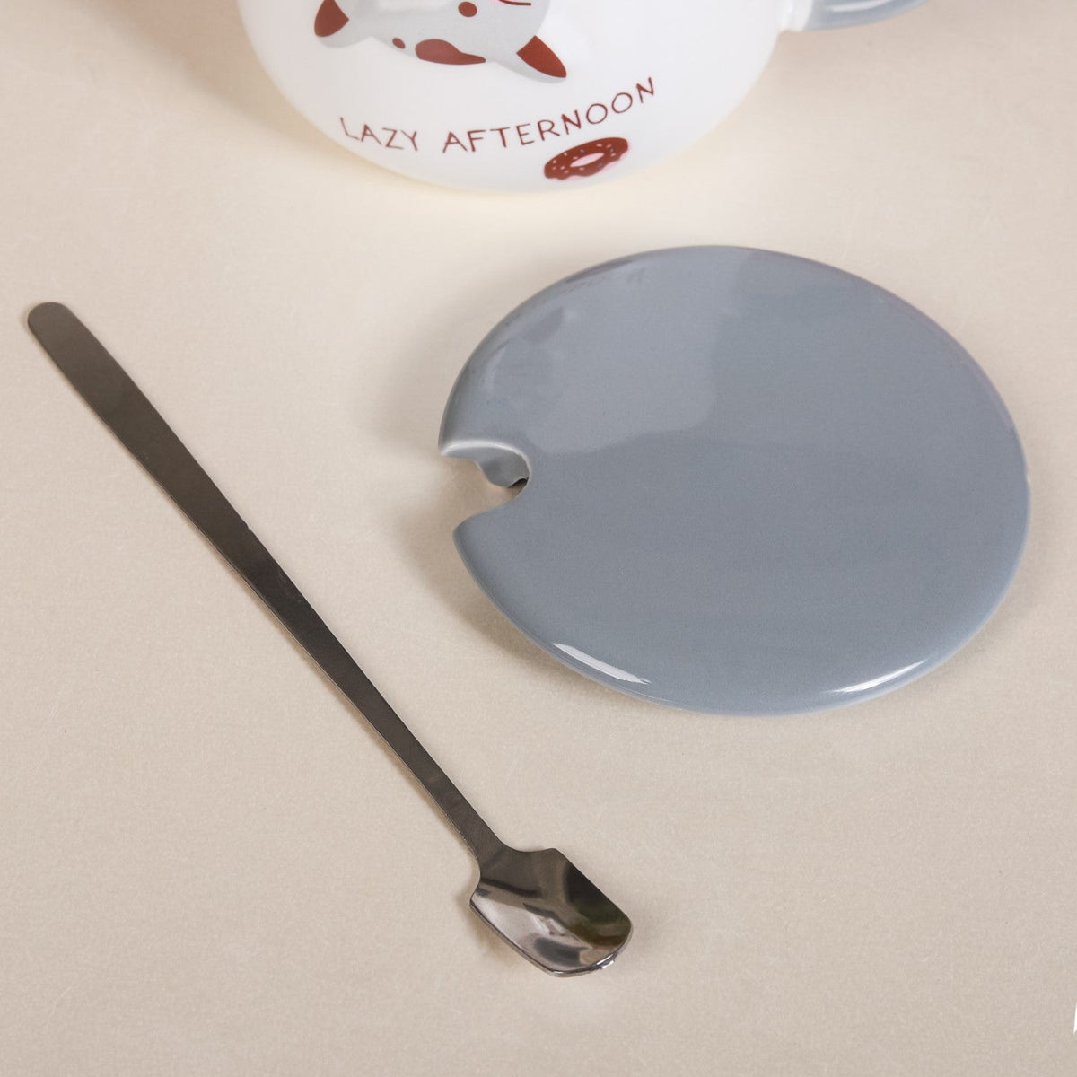Cartoon Mug With Lid Nestasia