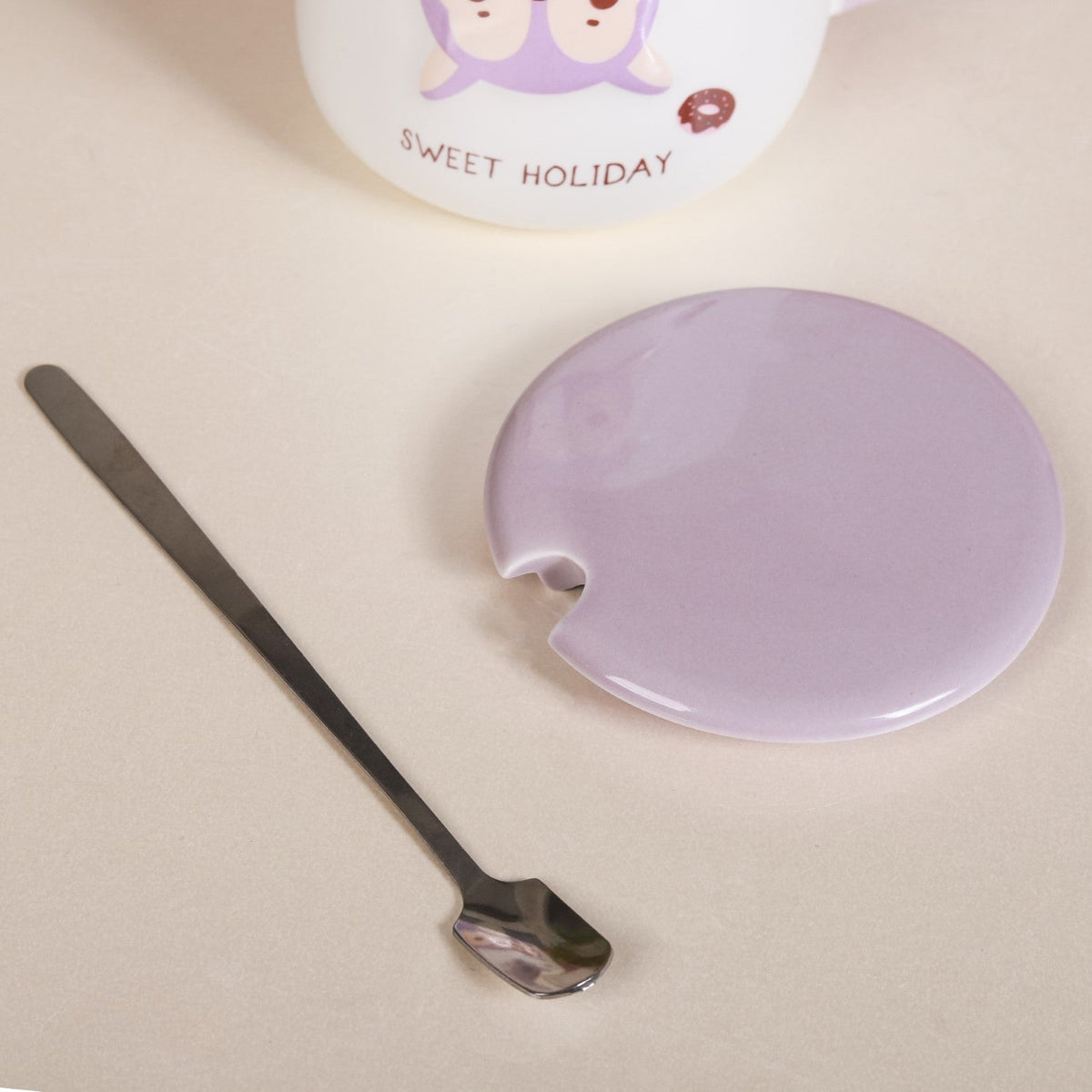 Cartoon Mug With Lid Nestasia