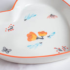 Floral Heart Plates Set of 5 Nestasia