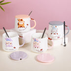 Cartoon Mug With Lid Nestasia