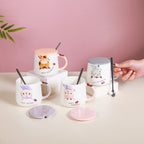 Cartoon Mug With Lid Nestasia