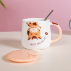 Cartoon Mug With Lid Nestasia