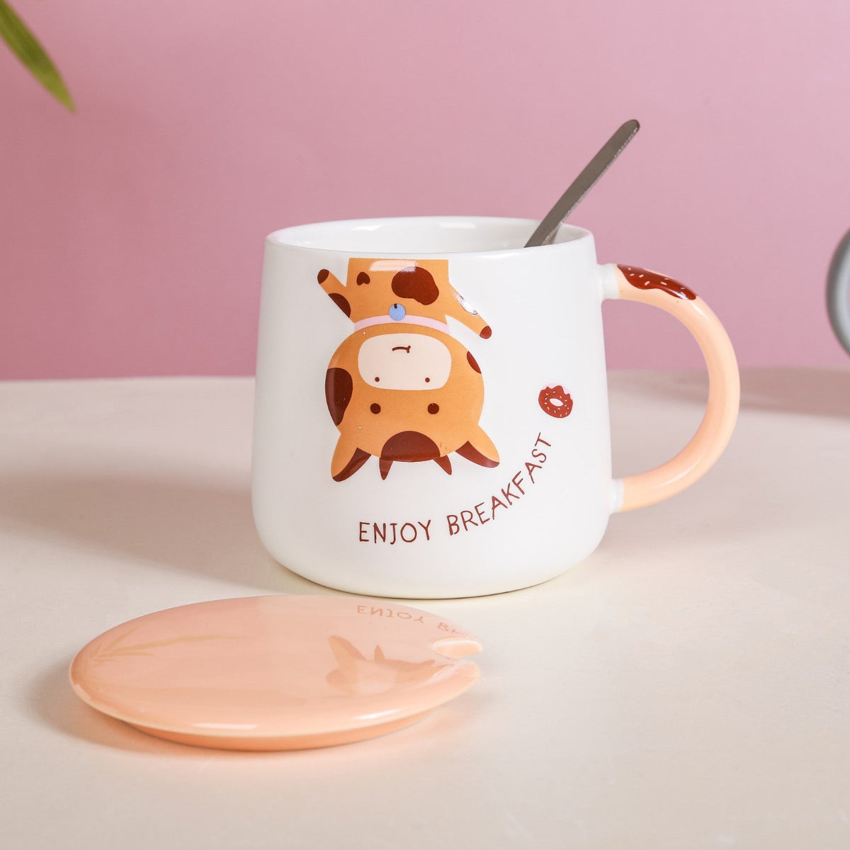 Cartoon Mug With Lid Nestasia