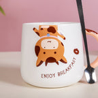 Cartoon Mug With Lid Nestasia