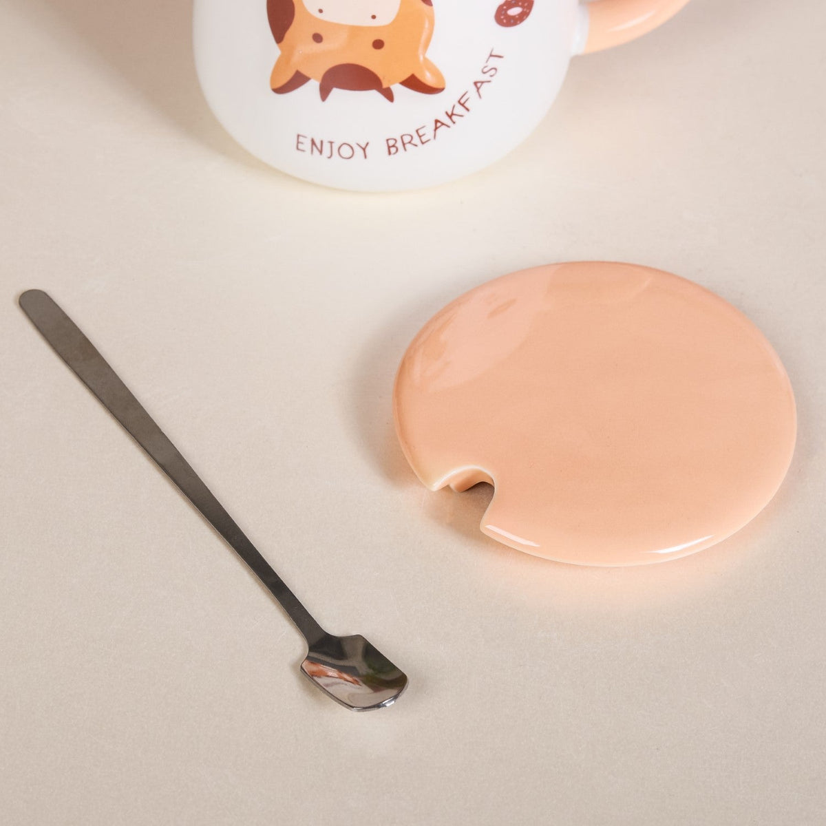 Cartoon Mug With Lid Nestasia