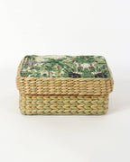 Natural Seagrass Storage Box with Lid for Accessories & Daily Essentials