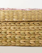 Eco-Friendly Seagrass Storage Box for Scarves, Belts & Accessories
