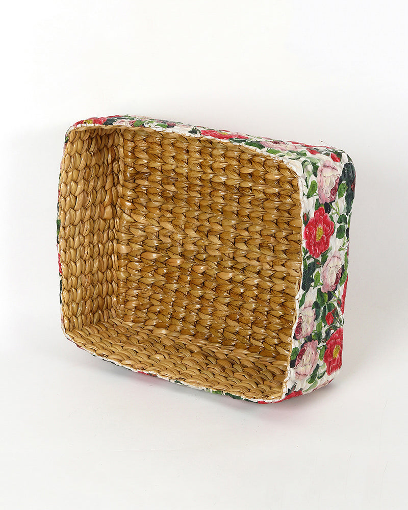 Seagrass Office Desk Organizer and Stationery Box for Table Use