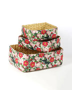 Seagrass Office Desk Organizer and Stationery Box for Table Use