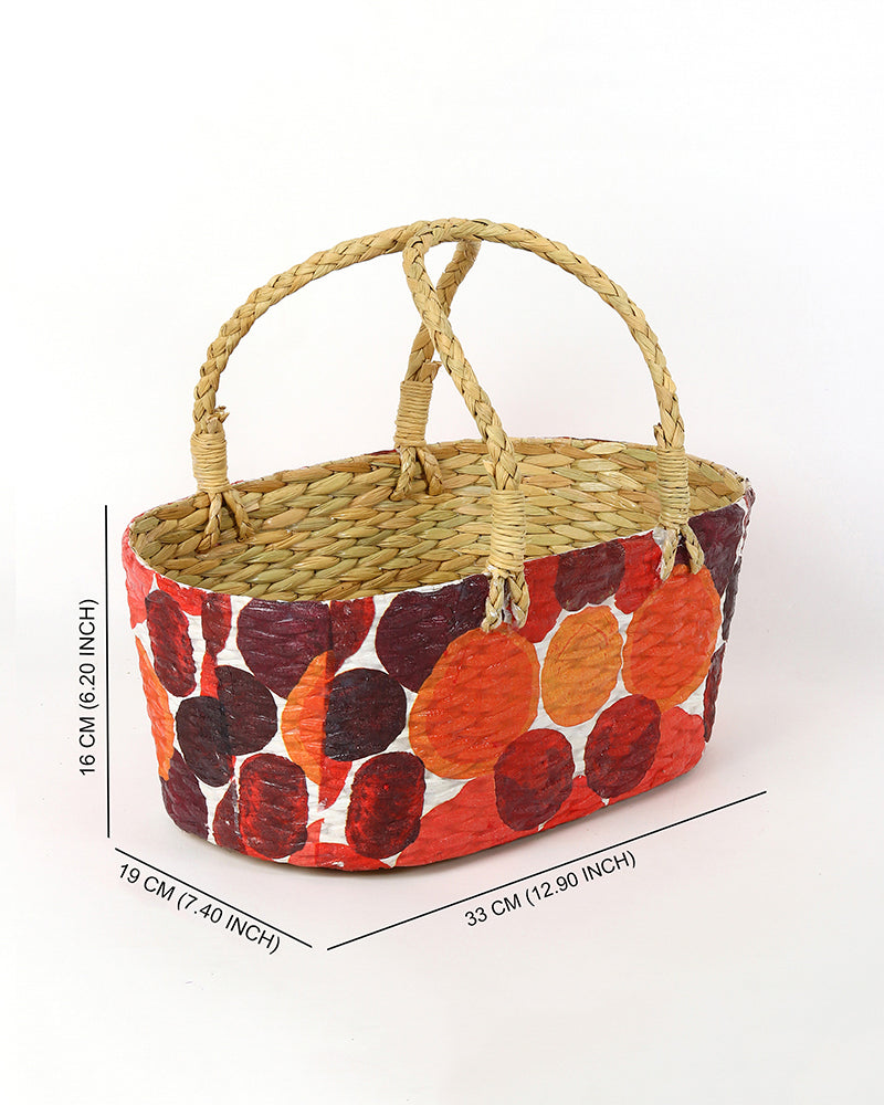 Seagrass Multi-Purpose Gift Basket for Fruits, Vegetables, and Home Use