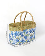 Handmade Seagrass Tiffin Basket for Lunch, Picnic & Outdoor Dining