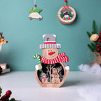 Snowman Belly LED Light Showpiece 6 Inch Nestasia