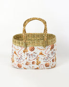 Handwoven Seagrass Gift Hamper Basket for Family, Travel & Picnic Use