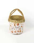 Handwoven Seagrass Gift Hamper Basket for Family, Travel & Picnic Use