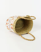 Handwoven Seagrass Gift Hamper Basket for Family, Travel & Picnic Use