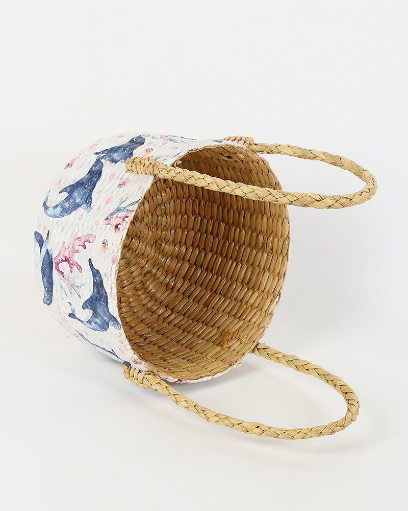 Seagrass Round Fruit Basket and Gift Hamper for Home Use