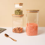 Vacuum Seal Glass Jar Set of 3 Nestasia