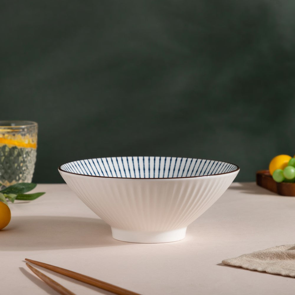 Meraki Striped Ramen Bowl 700 ml Nestasia