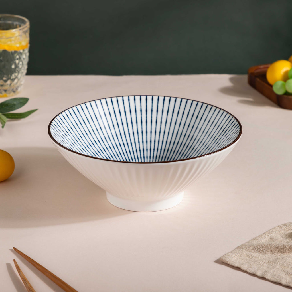 Meraki Striped Ramen Bowl 700 ml Nestasia