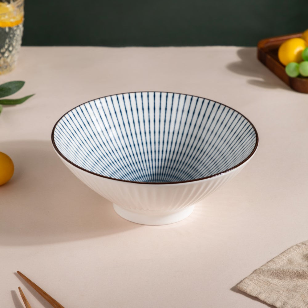 Meraki Striped Ramen Bowl 700 ml Nestasia