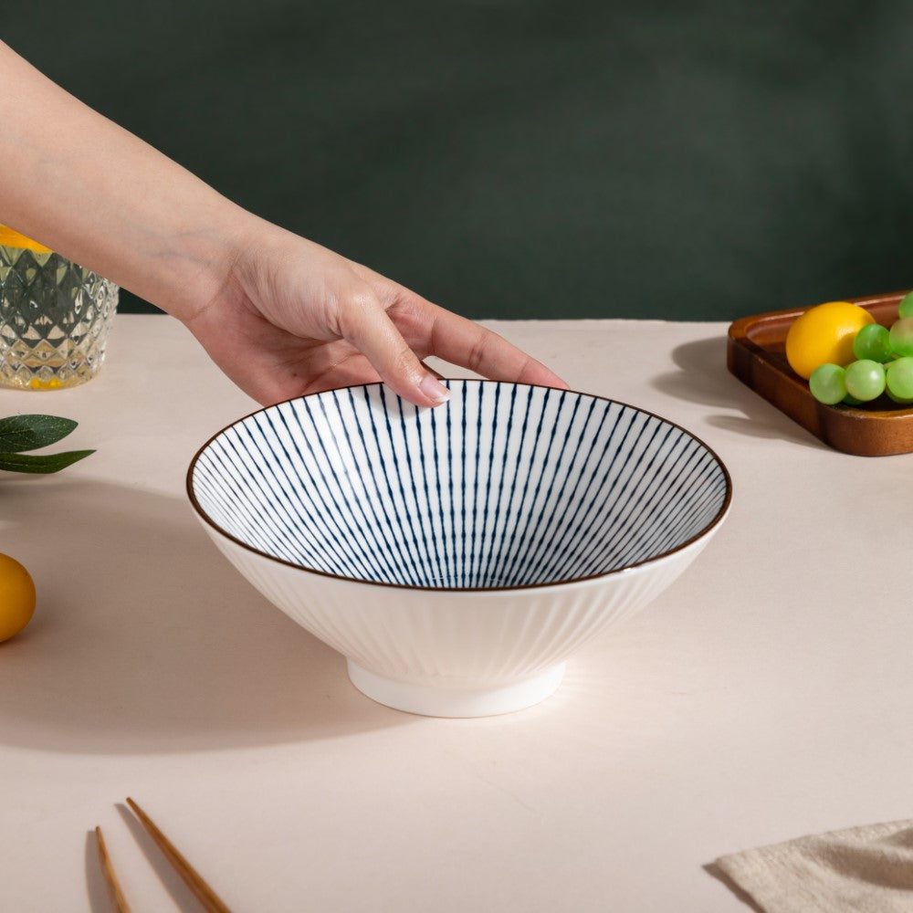 Meraki Striped Ramen Bowl 700 ml Nestasia