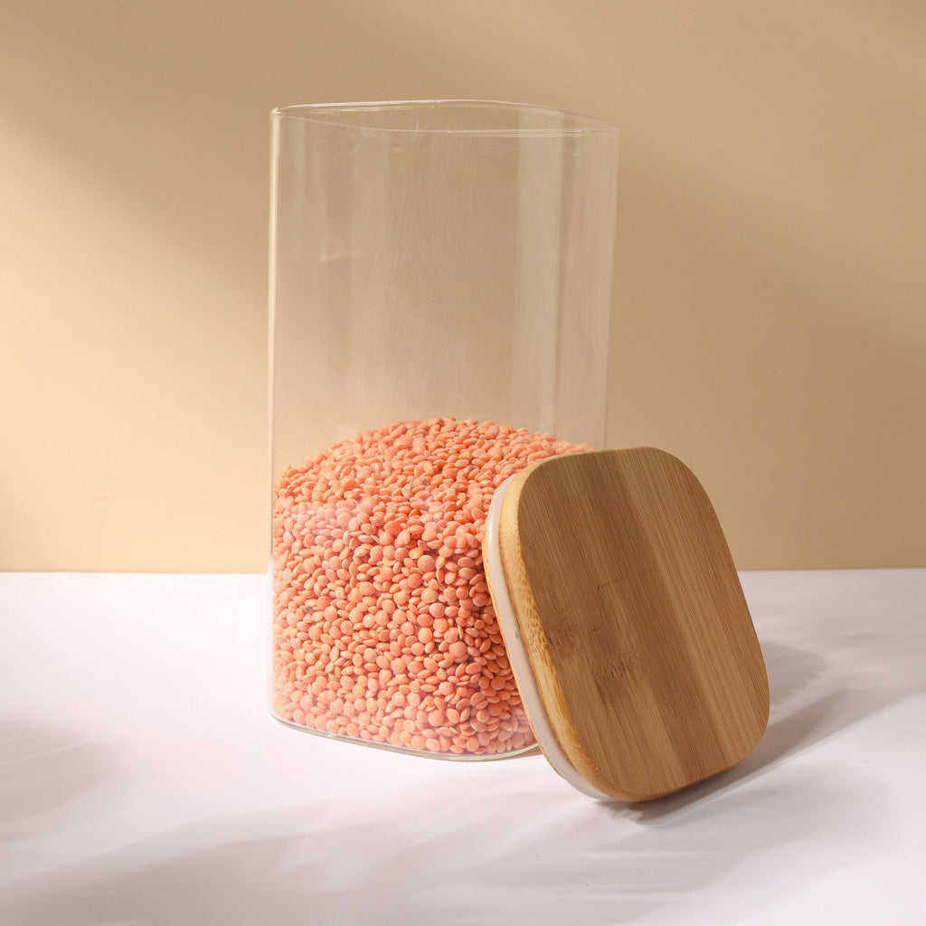 Vacuum Seal Glass Jar Set of 3 Nestasia