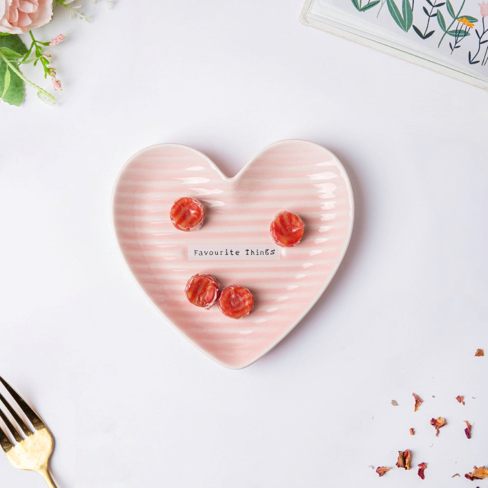 Small Heart Starter Plate Pink Nestasia