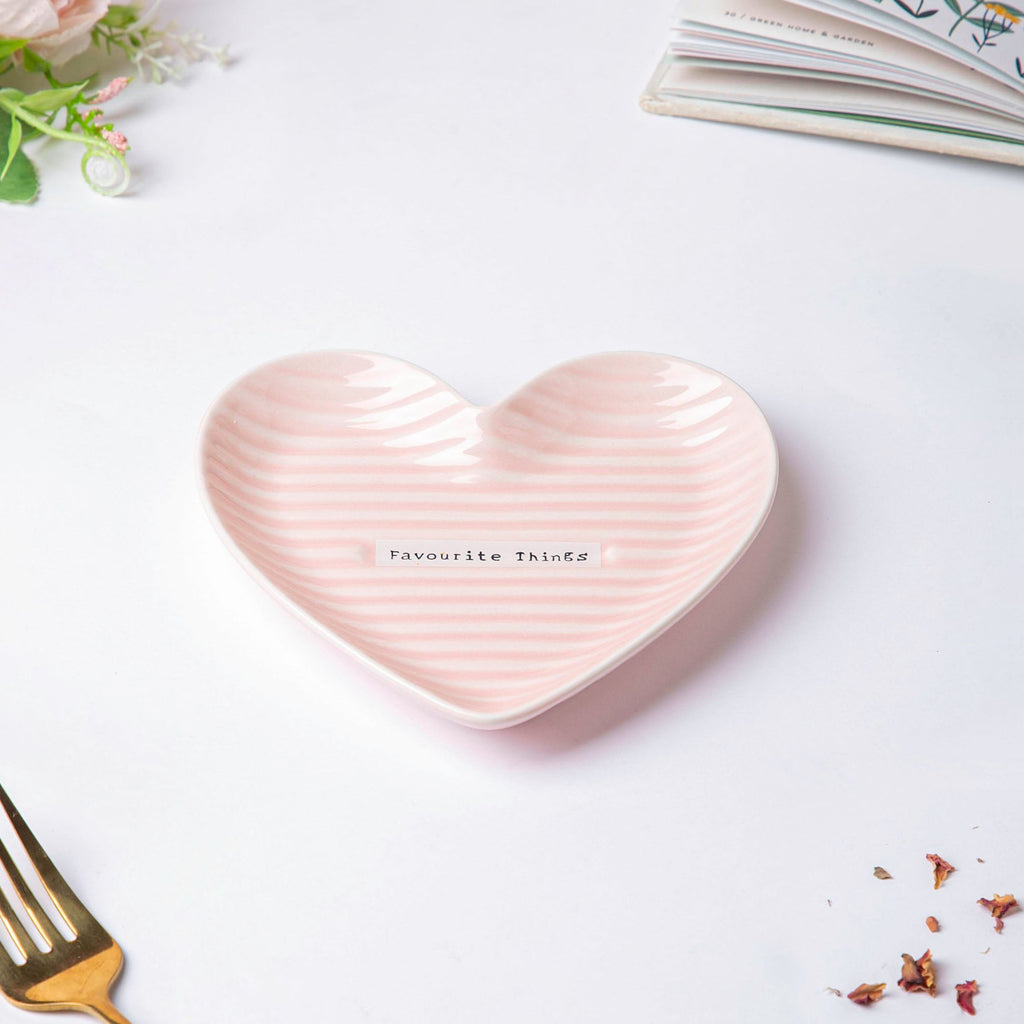 Small Heart Starter Plate Pink Nestasia