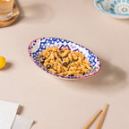 Mandala Ceramic Multicolor Baking Bowl With Handle Nestasia