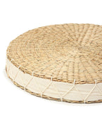 Seagrass Floor Pillow for Living Room, Meditation, and Seating