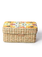 Stylish Seagrass Lid Box for Closet, Desk & Home Organization